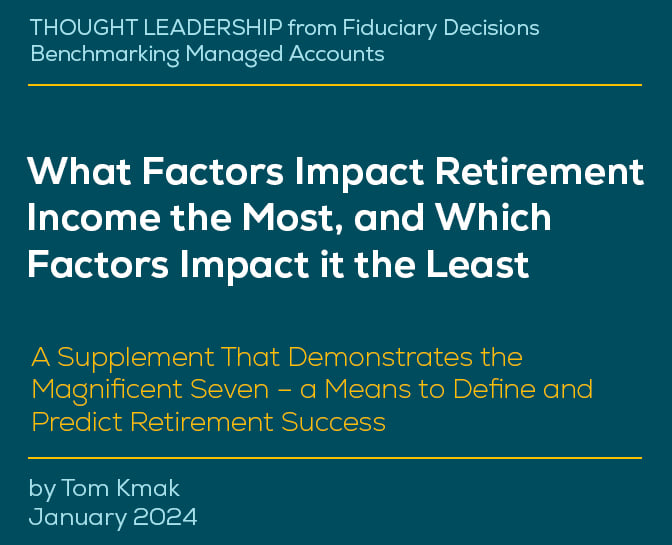 What Factors Impact Retirement Income the Most, and Which Factors Impact it the Least